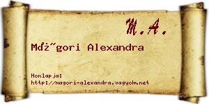 Mágori Alexandra névjegykártya